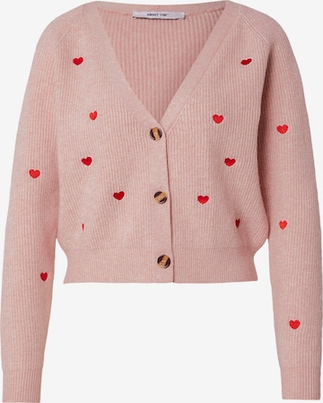 ABOUT YOU Neuletakki 'Lana' värissä vaaleanpunainen: etupuoli