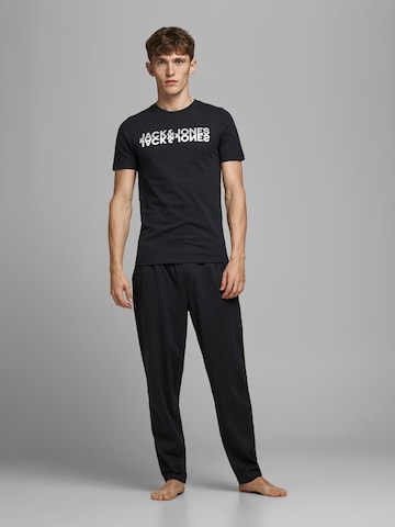 JACK & JONES Pyjama lang in Zwart: voorkant