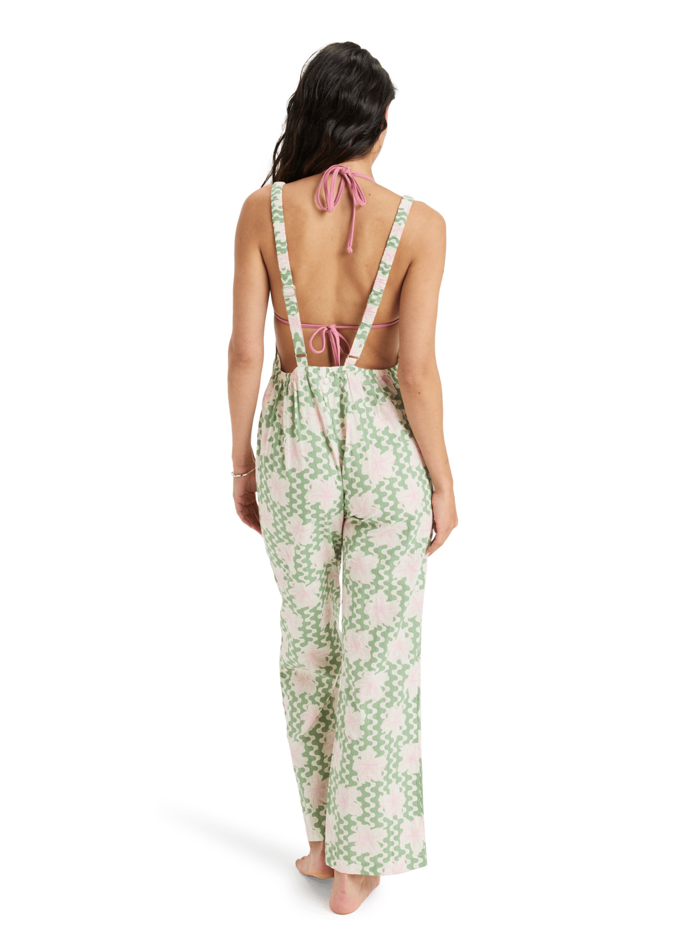 Wide Leg Salopette 'Souls Of Summer' ROXY en vert