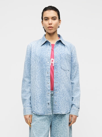 Lala Berlin Blouse 'Bekki' in Blauw: voorkant
