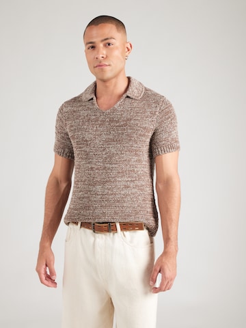 Pull-over 'BREEZY' Abercrombie & Fitch en marron : devant