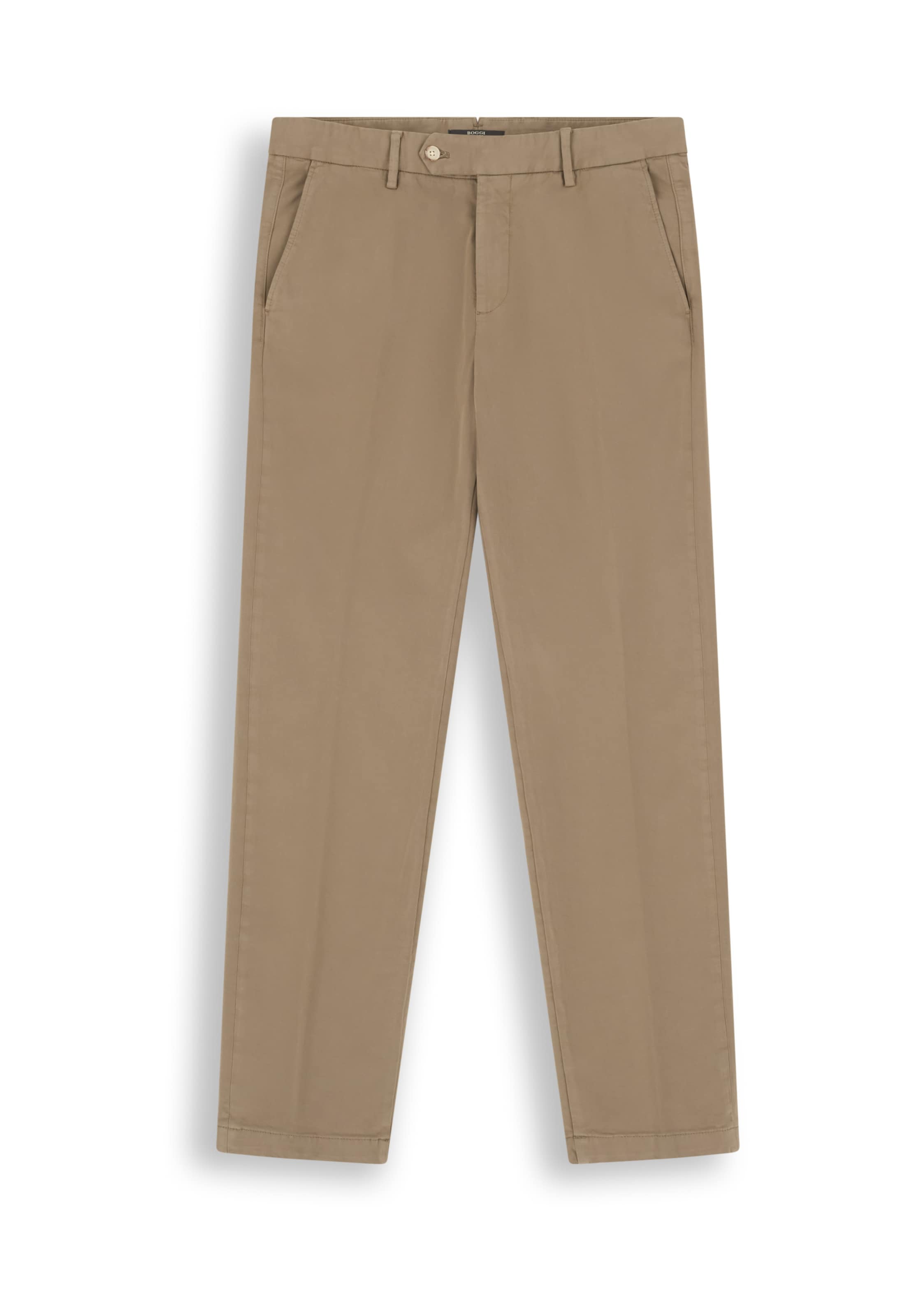Boggi Milano Slimfit Hose in Beige: Vorderseite