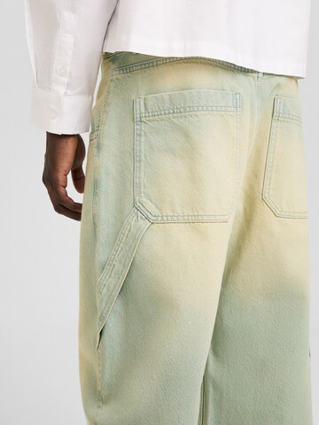 Bershka Loosefit Jeans in Blauw