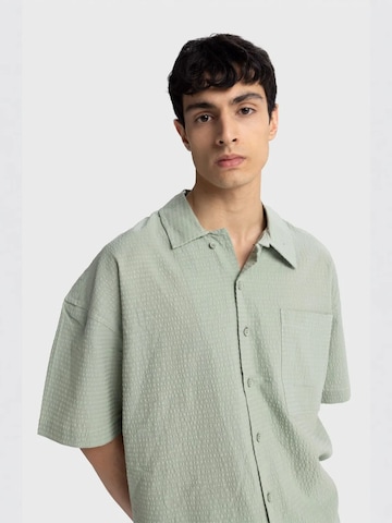 Giesto Comfort fit Shirt in Groen: voorkant