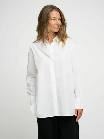 moshi moshi mind Blouse 'Clean' in Wit: voorkant