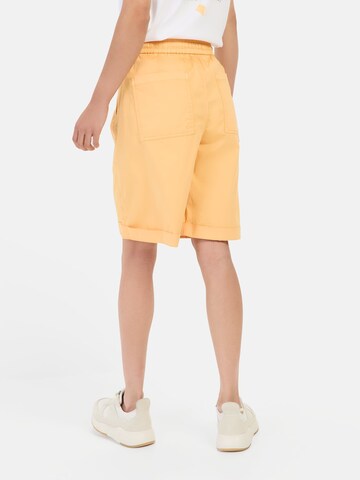 CAMEL ACTIVE Regular Bermuda Shorts mit elastischem Tunnelzug in Orange