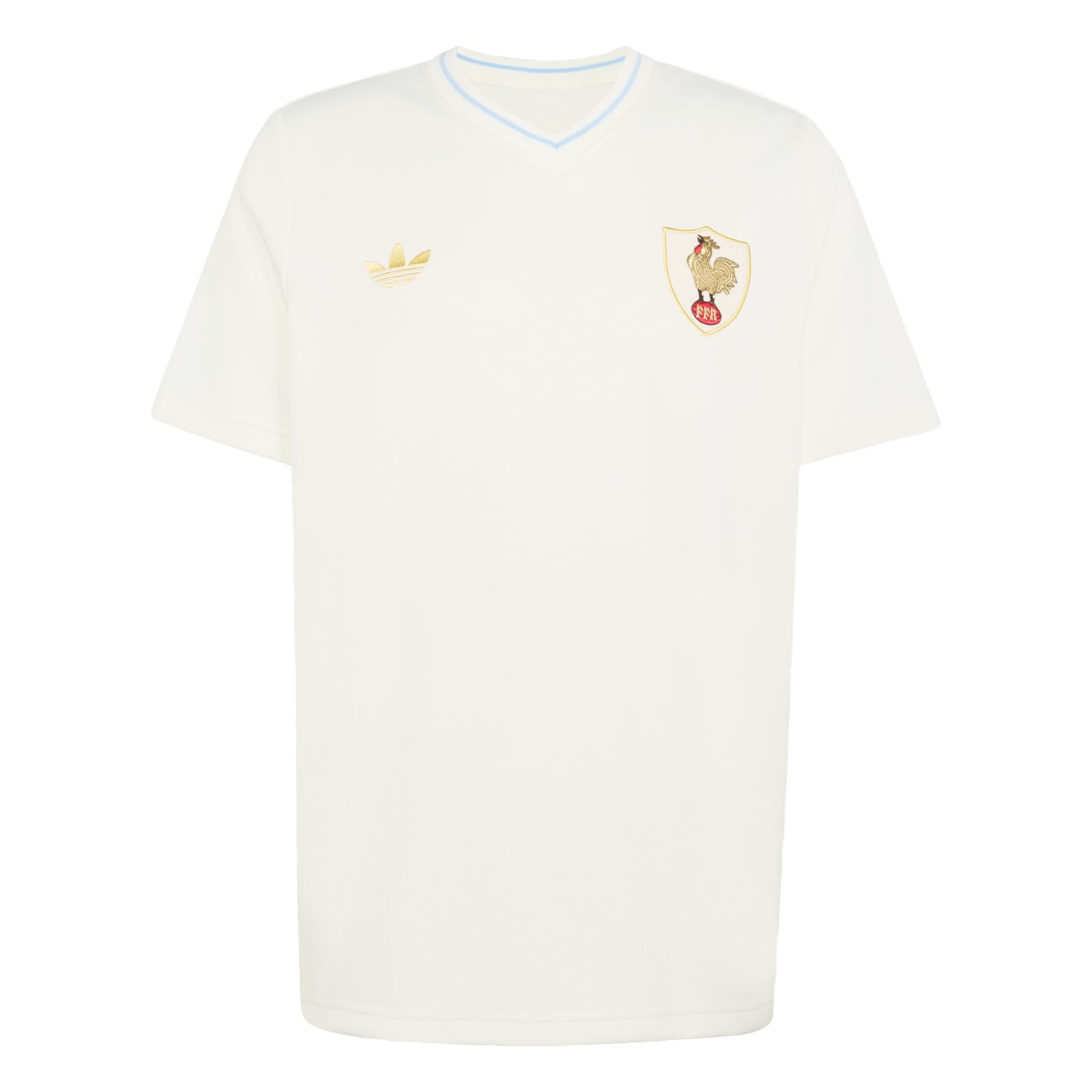 ADIDAS PERFORMANCE - Camiseta de fútbol 'Frankreich Rugby 120 Years' en blanco: frente