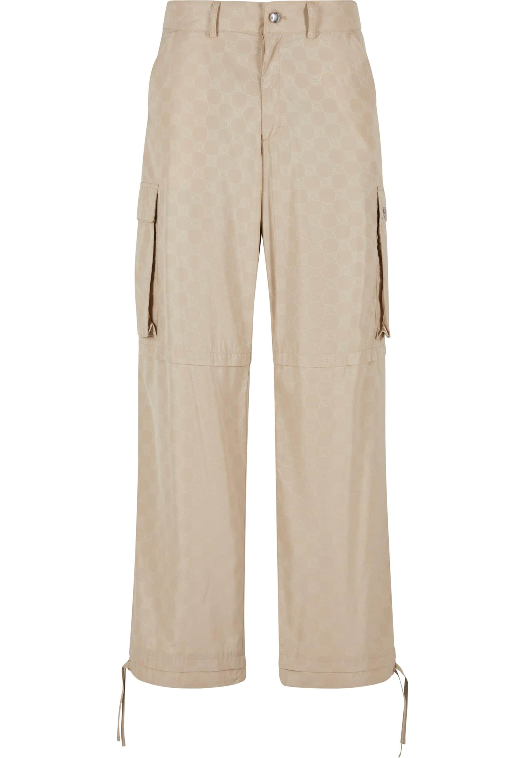 Pequs Regular Cargobroek 'Aether' in Beige: voorkant