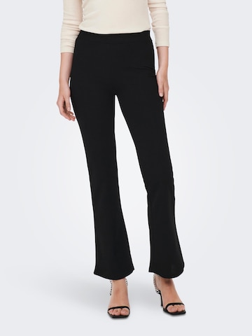 JDY Flared Trousers 'ANNA' in Black: front