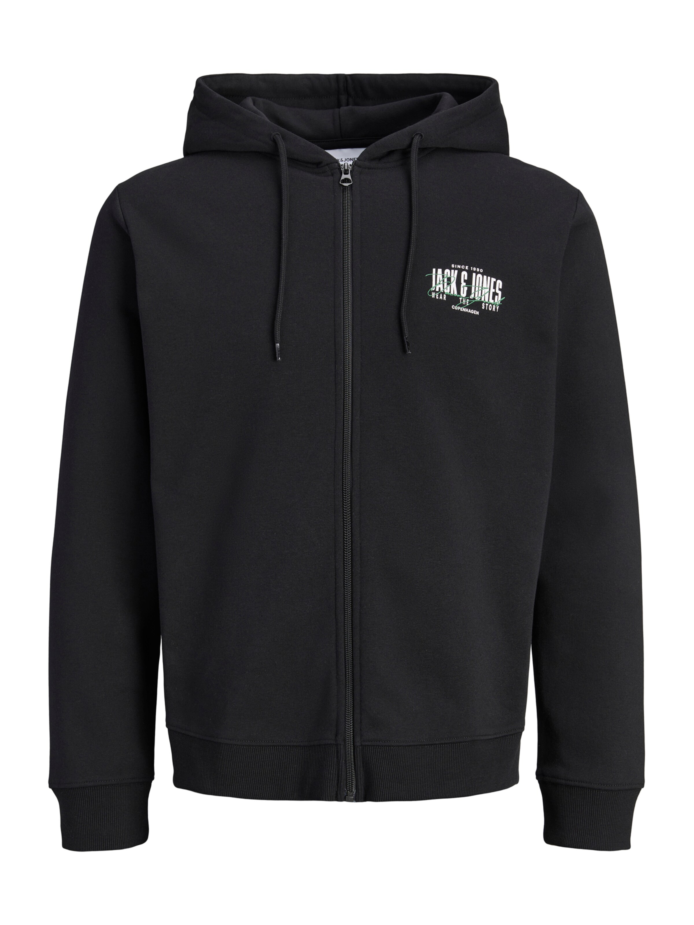 Jack & Jones PlusGornji dio trenirke 'JJAERO' - crna boja: prednji dio