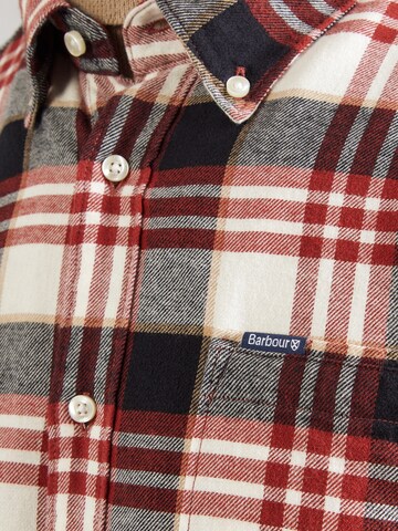 Barbour - Regular Fit Camisa 'Fallbay' em vermelho