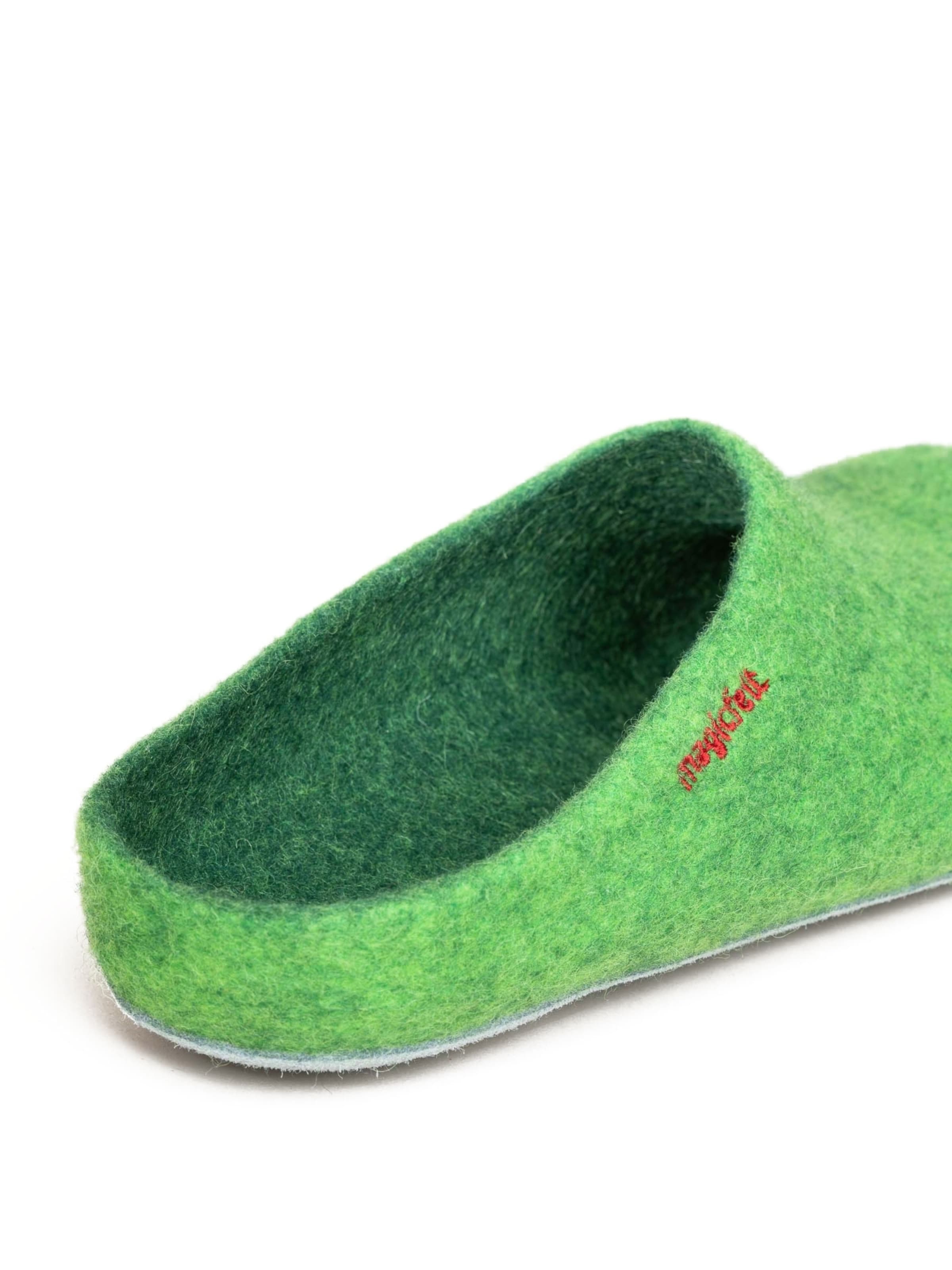 MagicFelt Slippers 'Filzpantoffel AP 701' in Green