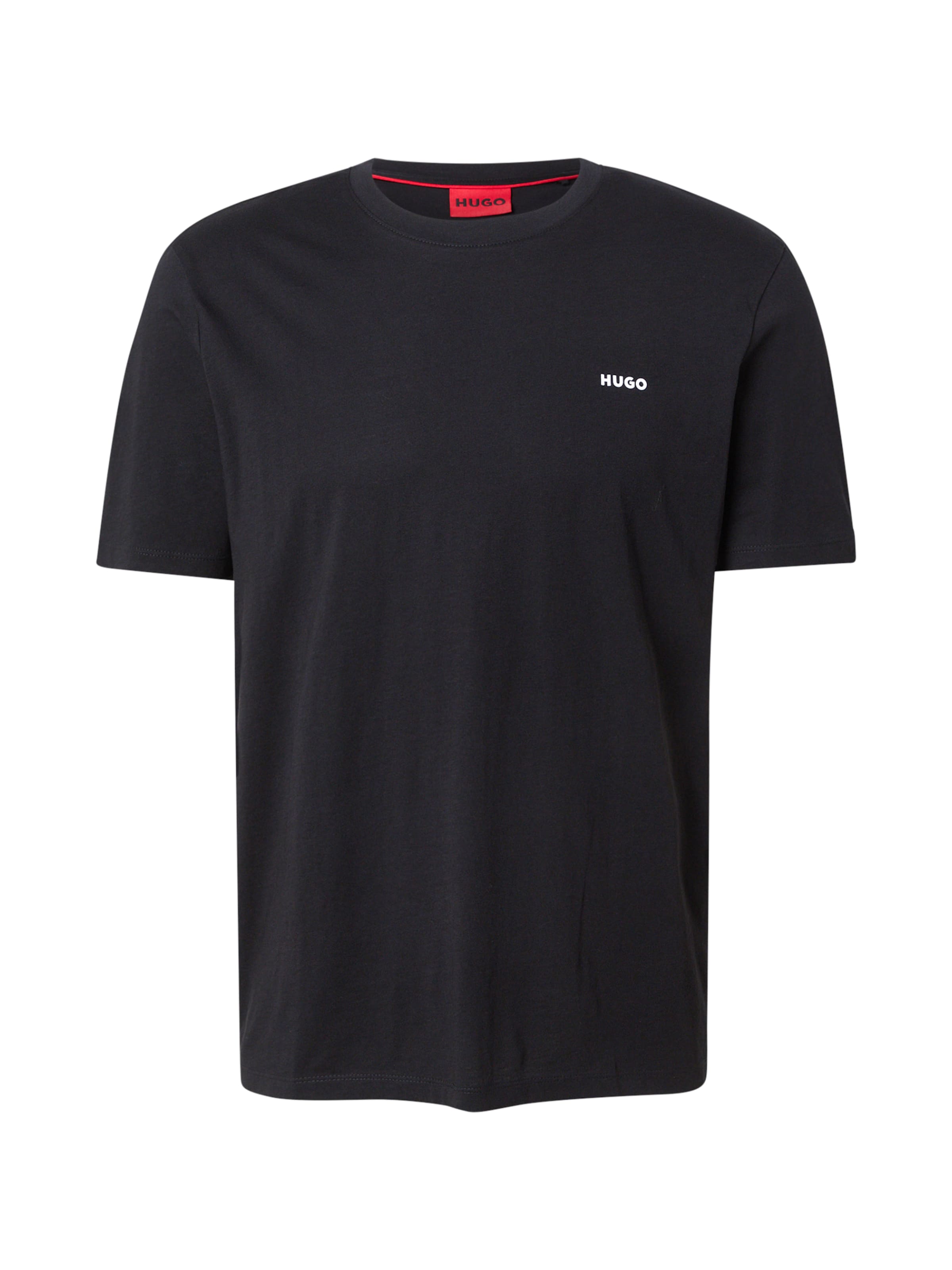 HUGO Tričko 'Dero' – černá: přední strana