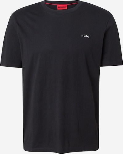 HUGO Majica 'Dero' u crna / bijela, Pregled proizvoda