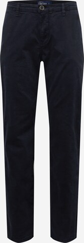 CAMP DAVIDregular Chino hlače - crna boja: prednji dio