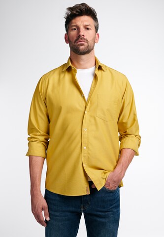 ETERNA Regular fit Button Up Shirt in Yellow: front