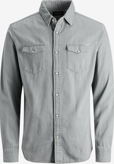 JACK & JONES Button Up Shirt 'Sheridan' in Grey denim, Item view