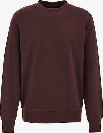 WE FashionSweater majica - smeđa boja: prednji dio