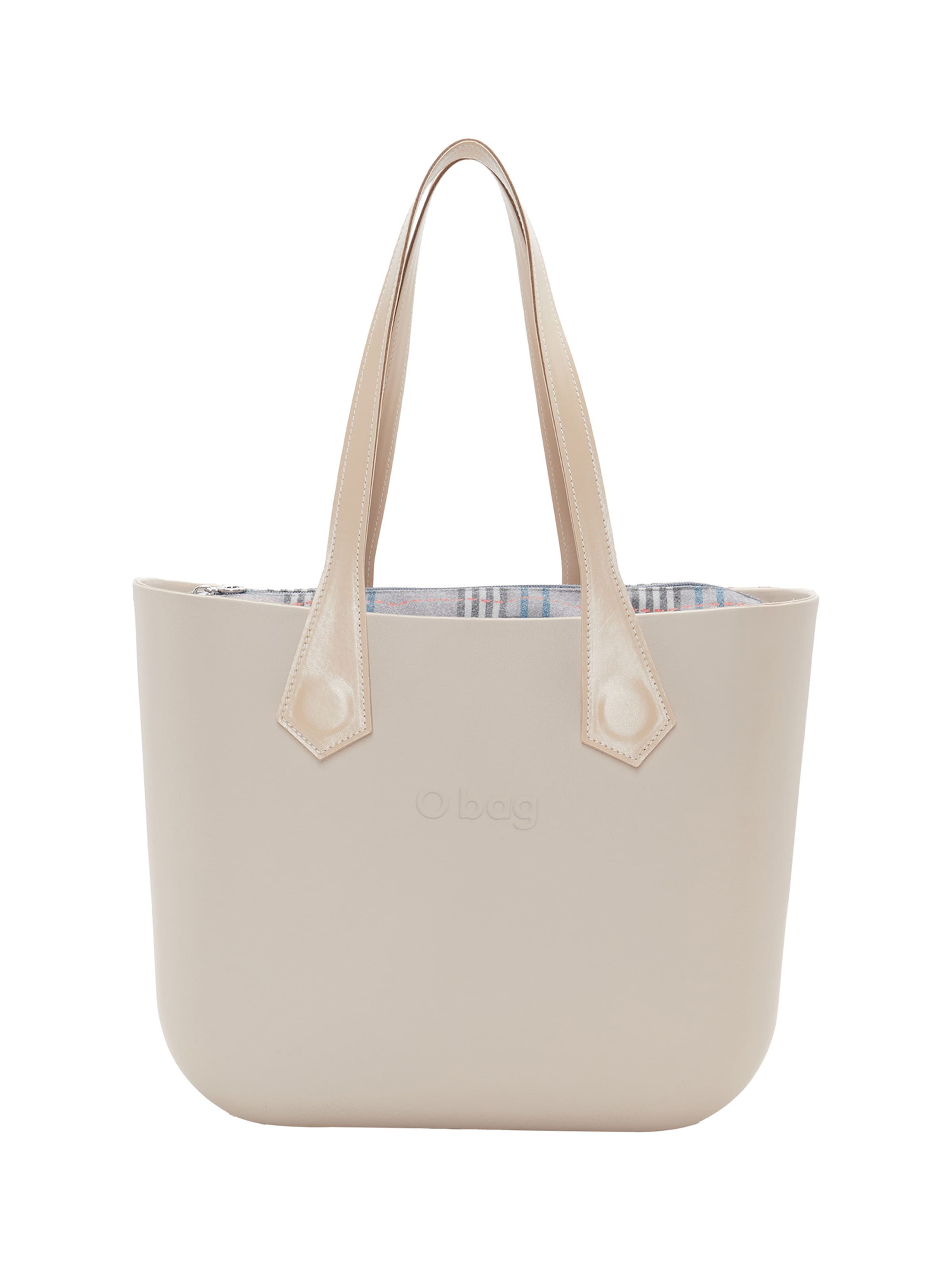O bag Shopper in Beige: front