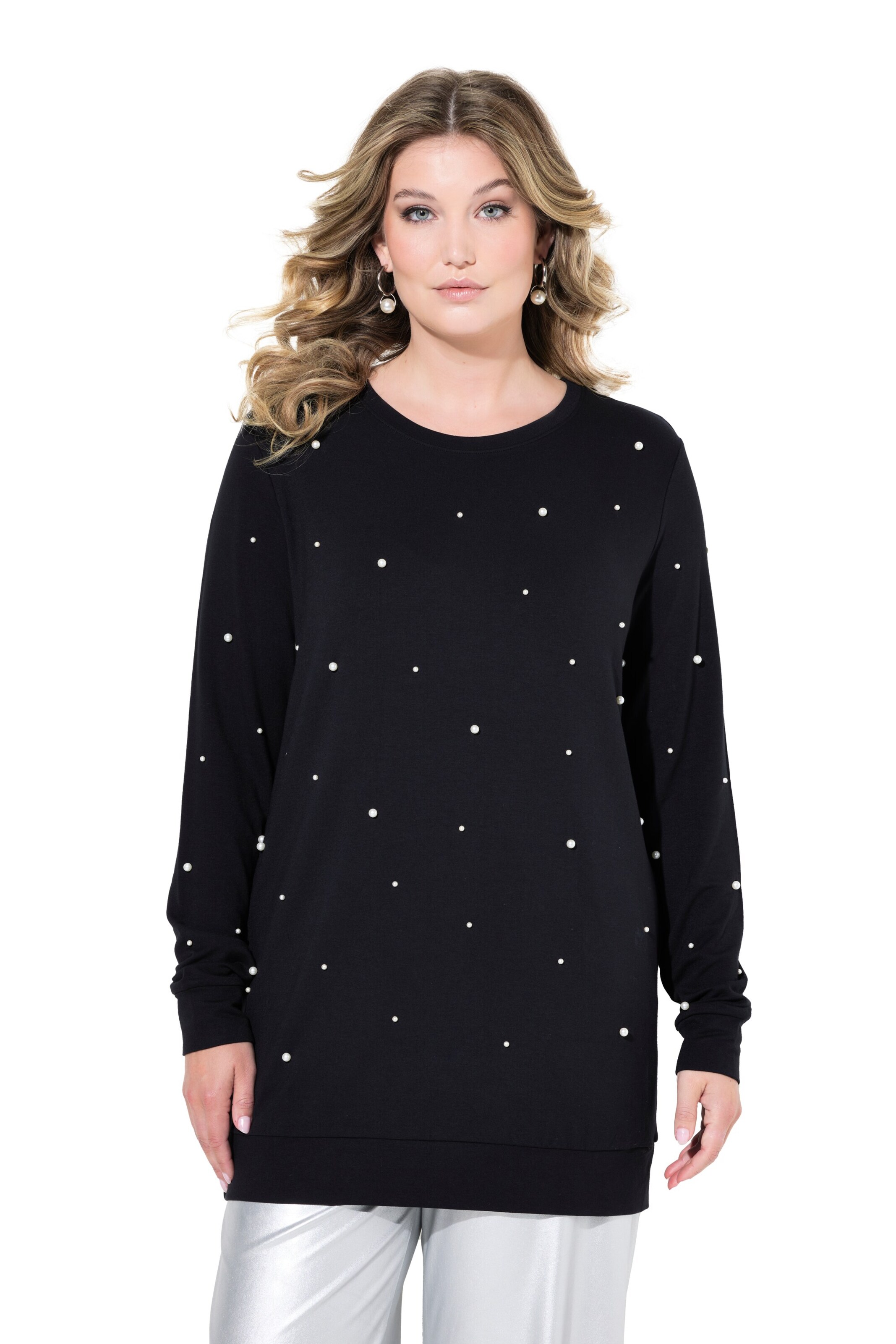 MIAMODA Sweatshirt in Zwart: voorkant