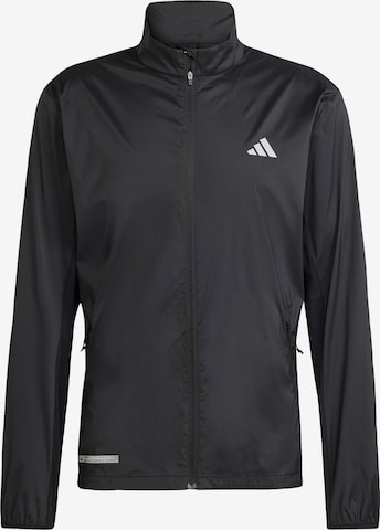 ADIDAS PERFORMANCE Athletic Jacket 'Ultimate' in Black: front