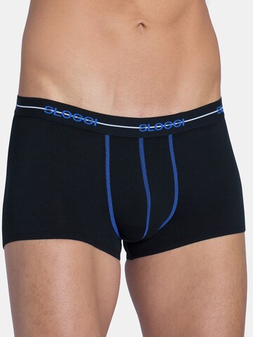 SLOGGI - Calzoncillo boxer en azul: frente