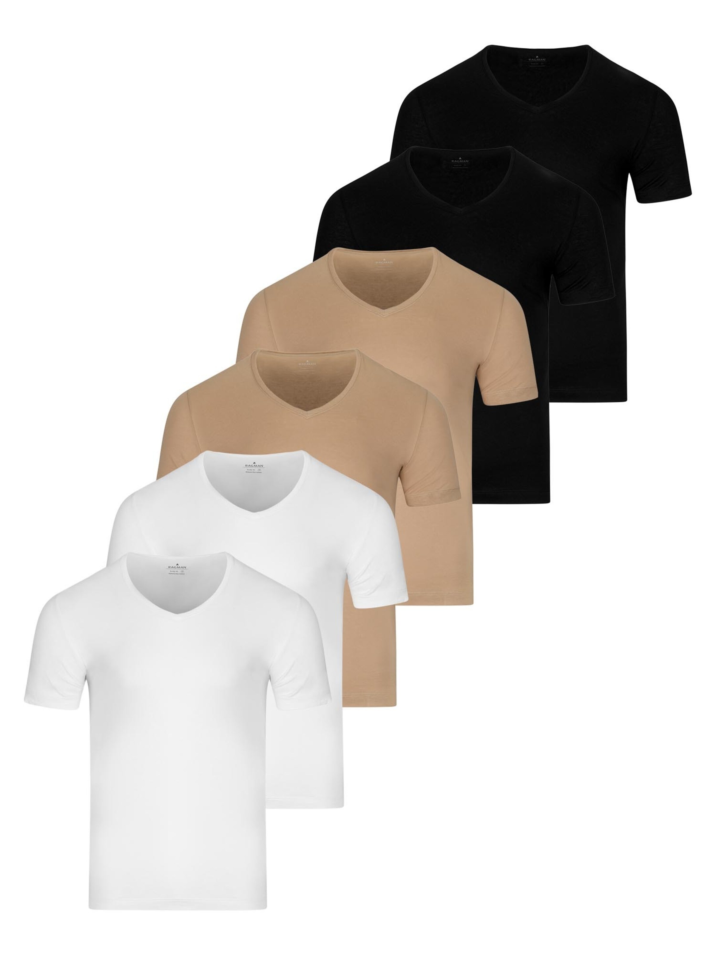 Ragman Unterhemd 'Basic'‌‌‌‌‌‌‌ in Mischfarben: Vorderseite