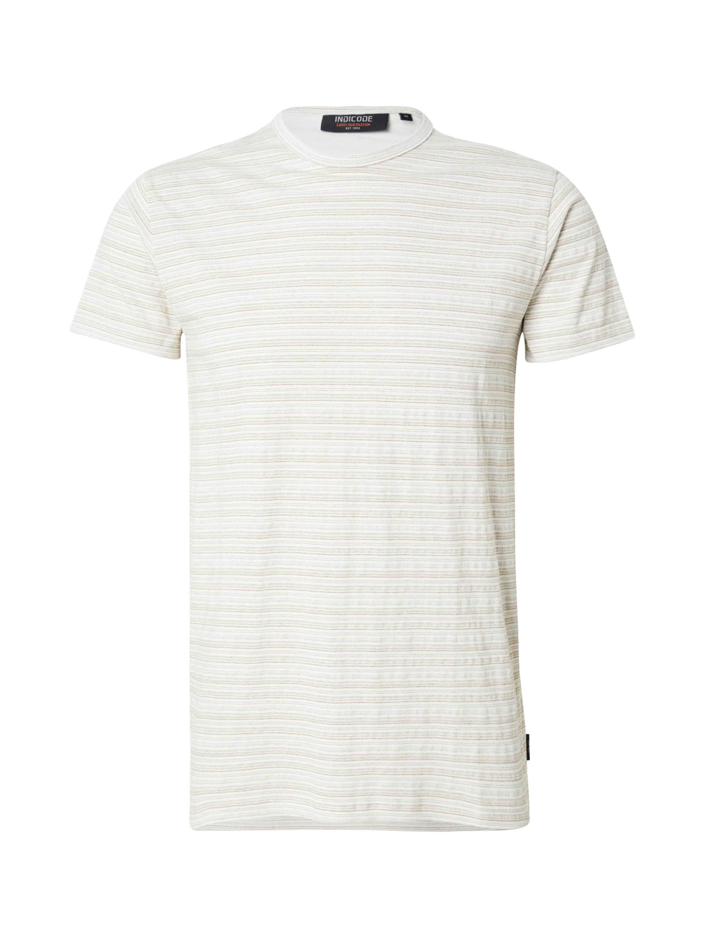INDICODE JEANS T-Shirt 'Spir' in Beige: Vorderseite