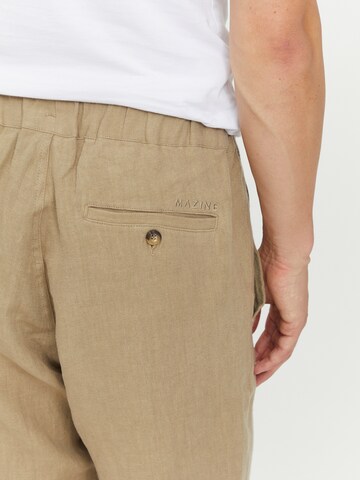 mazine Regular Pants ' Littlefield Linen ' in Beige