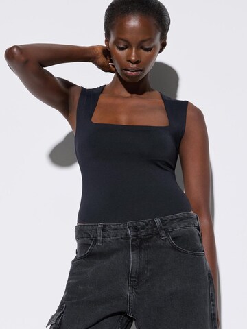No Matter What Bodysuit in Black: front
