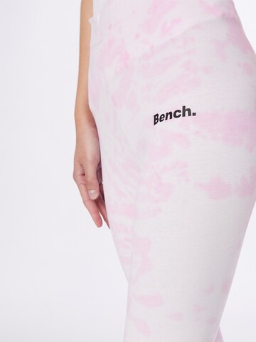 BENCH Skinny Legginsy 'JILLY' w kolorze różowy