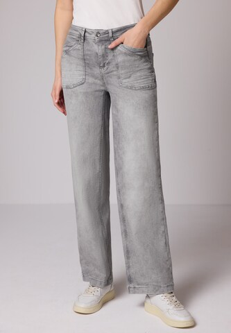 STREET ONE Loose fit Jeans in Grey: front