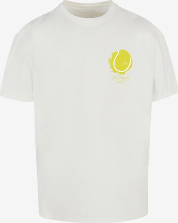 T-Shirt 'Its Tennis Time' Merchcode en blanc : devant