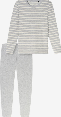 SCHIESSER Pyjama 'Casual Essentials' in Grijs: voorkant