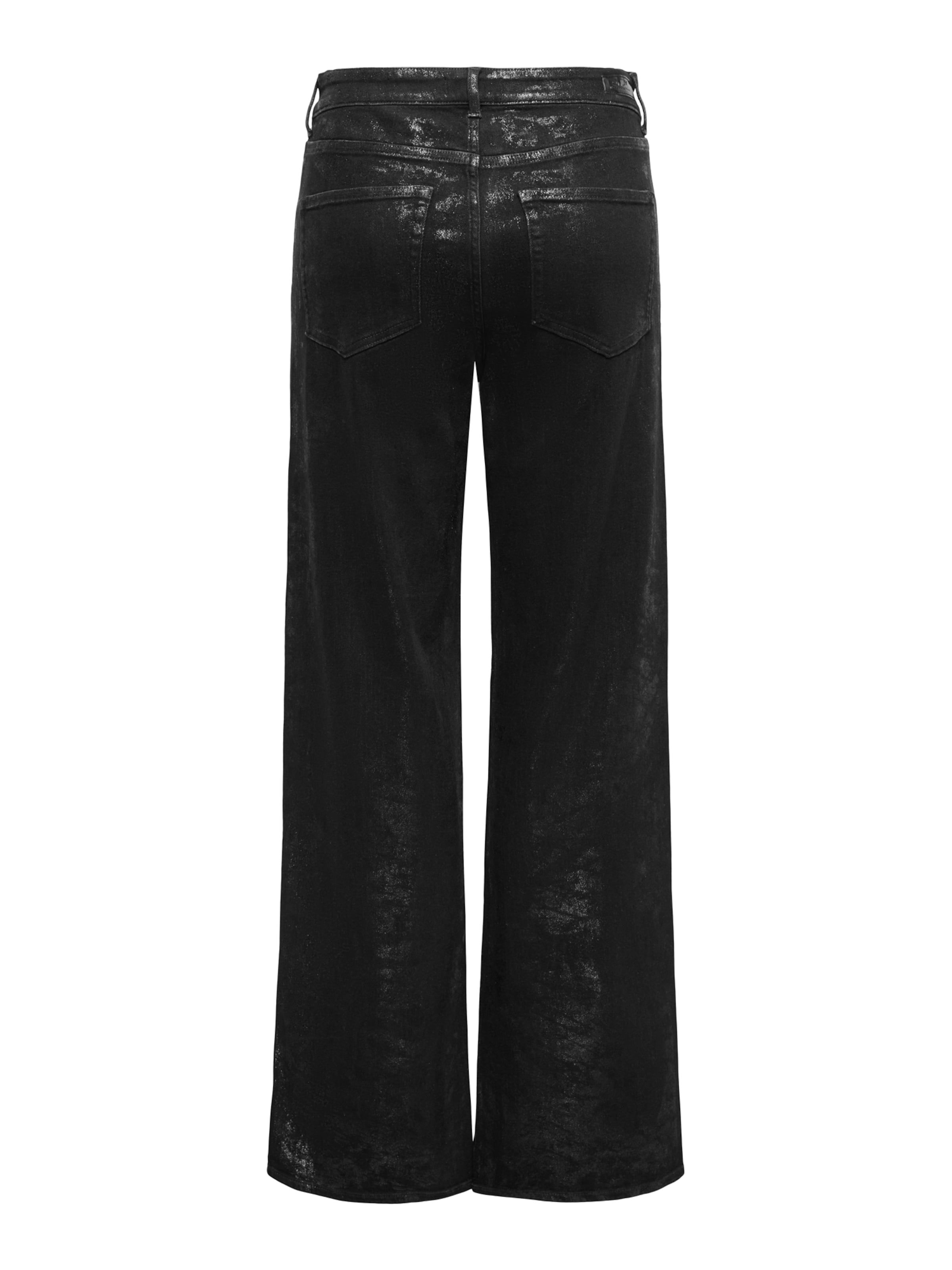 ONLY Szeroka nogawka Jeansy 'ONLJUICY' w kolorze czarny