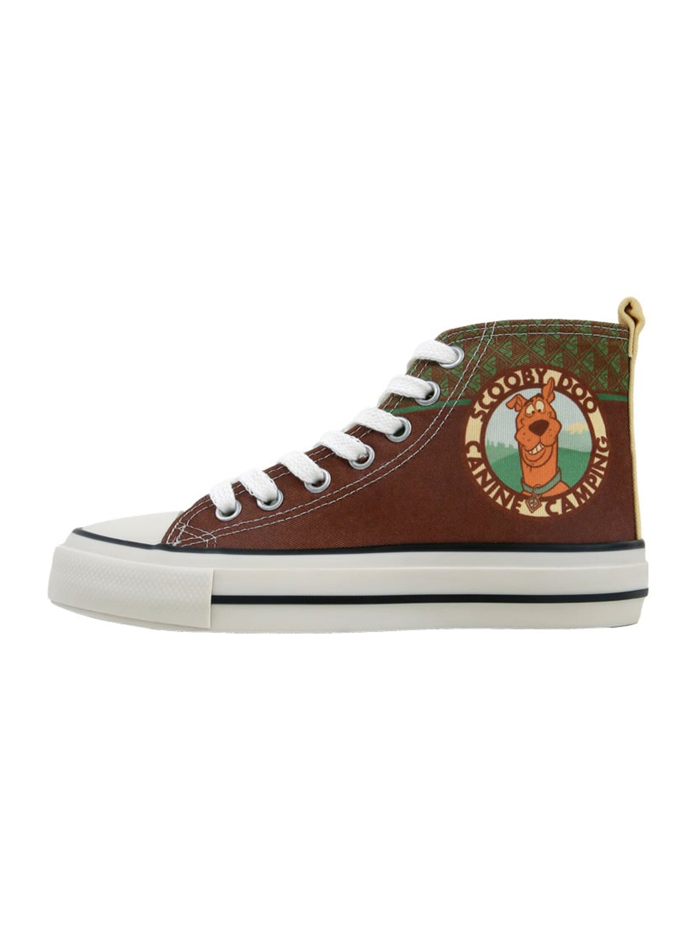 DOGO High-Top Sneakers in Brown: front