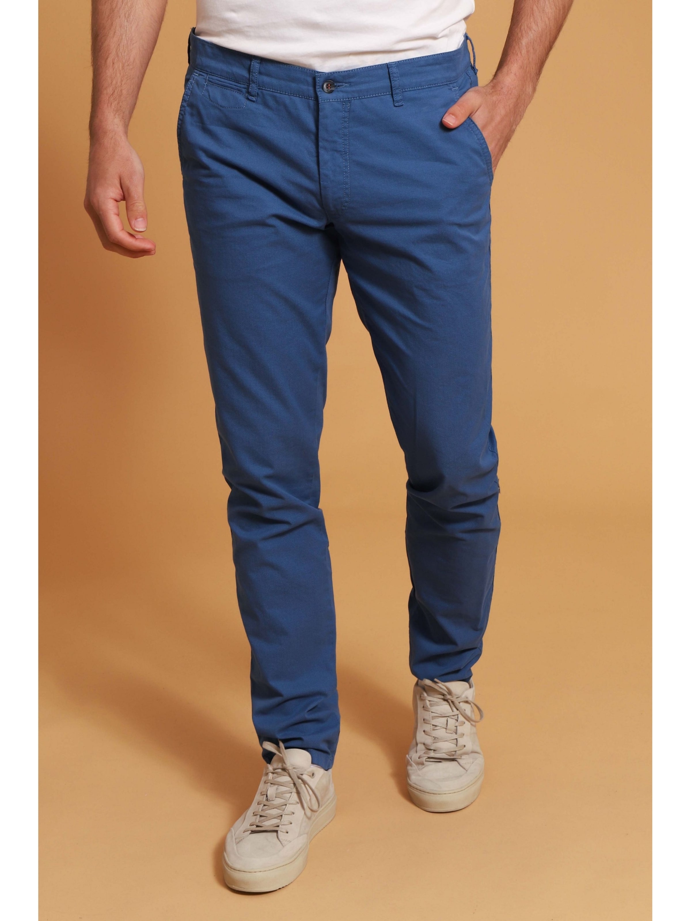 Suitable Slimfit Chino 'Plato' in Blauw