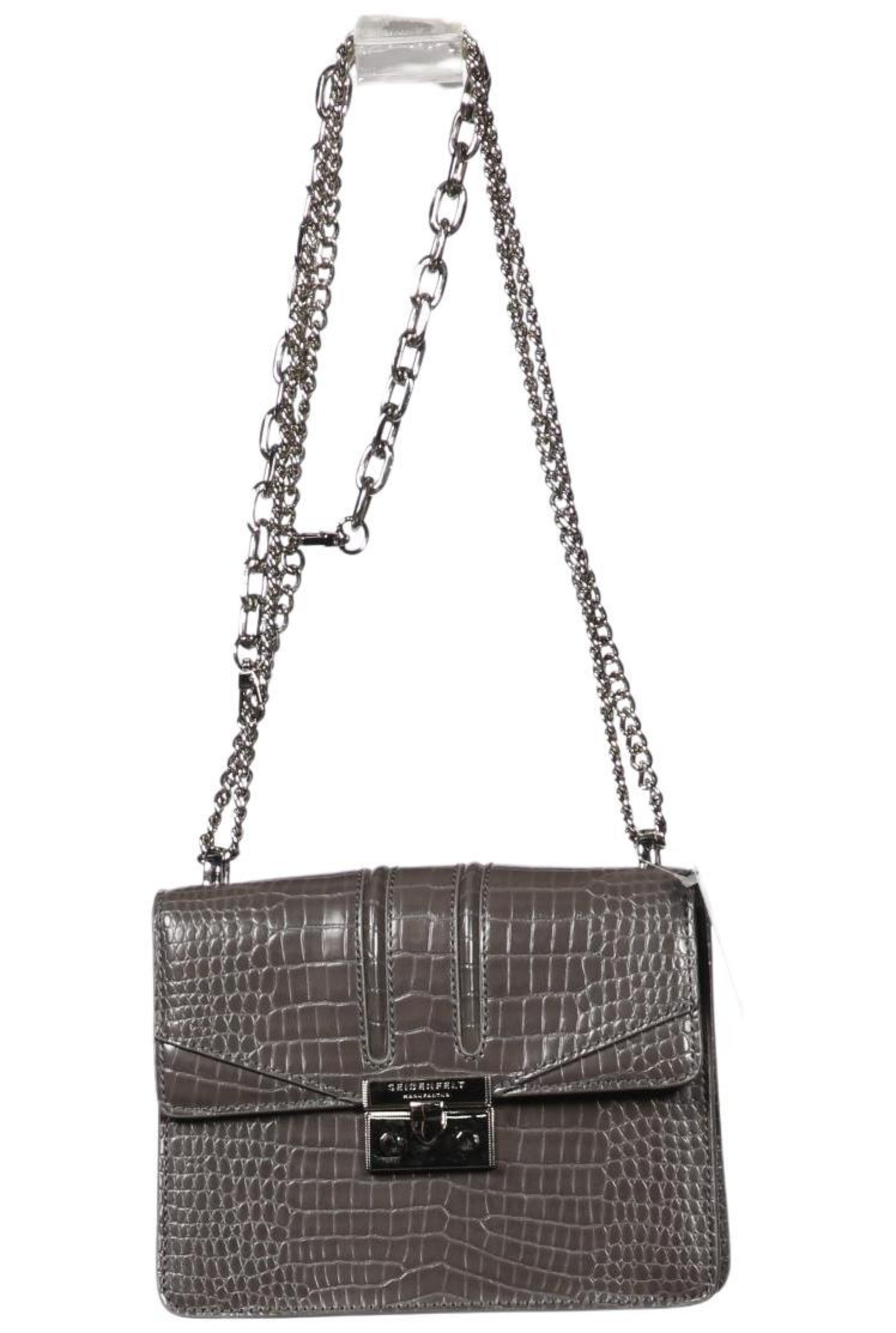 Seidenfelt Handtasche klein One Size in Grau: Vorderseite