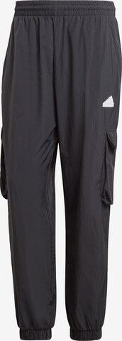 ADIDAS SPORTSWEAR Loose fit Workout Pants 'City Escape' in Black: front