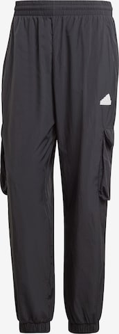 Loosefit Pantaloni sportivi 'City Escape' di ADIDAS SPORTSWEAR in nero: frontale