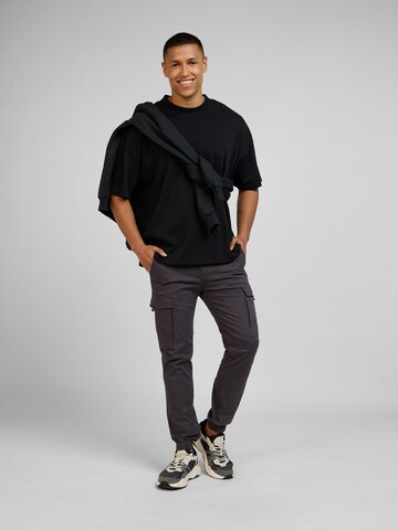 WOTEGA Slim fit Cargo Pants '341' in Grey