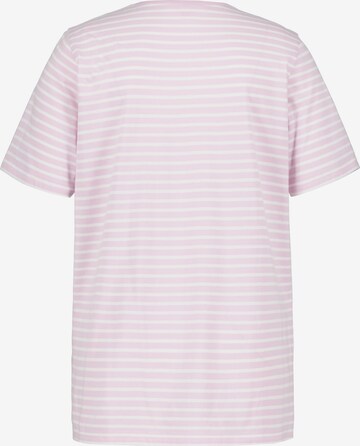 Ulla Popken Pajama Shirt in Pink