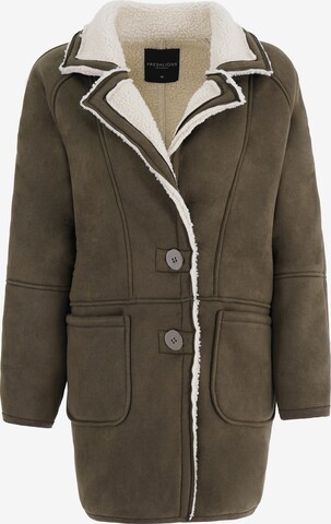 FRESHLIONS Winter Coat in Green: front