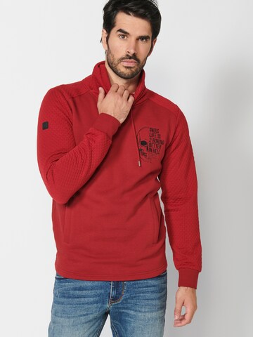 Sweat-shirt KOROSHI en rouge : devant