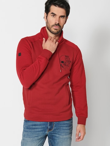 Sweat-shirt KOROSHI en rouge : devant