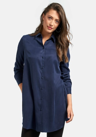 Peter Hahn Blouse in Blauw: voorkant