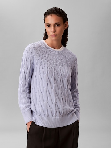 Calvin Klein Jeans Trui in Blauw: voorkant