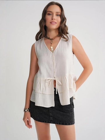 Camicia da donna di MixRay in beige