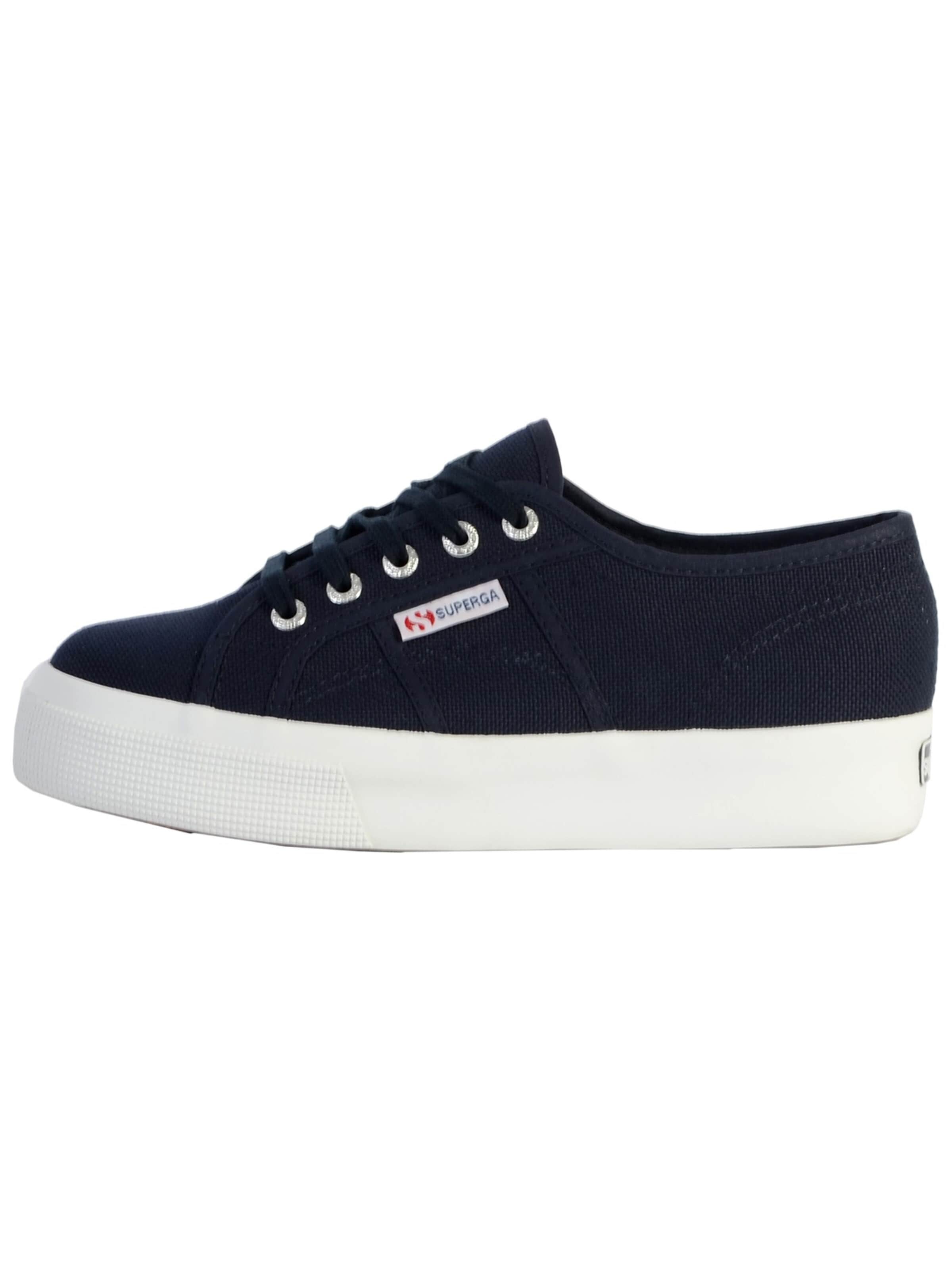 SUPERGA Buty sportowe sznurowane w kolorze niebieski: przód
