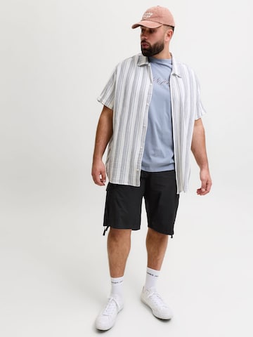 Jack & Jones Plus Baggy Cargobukser i sort